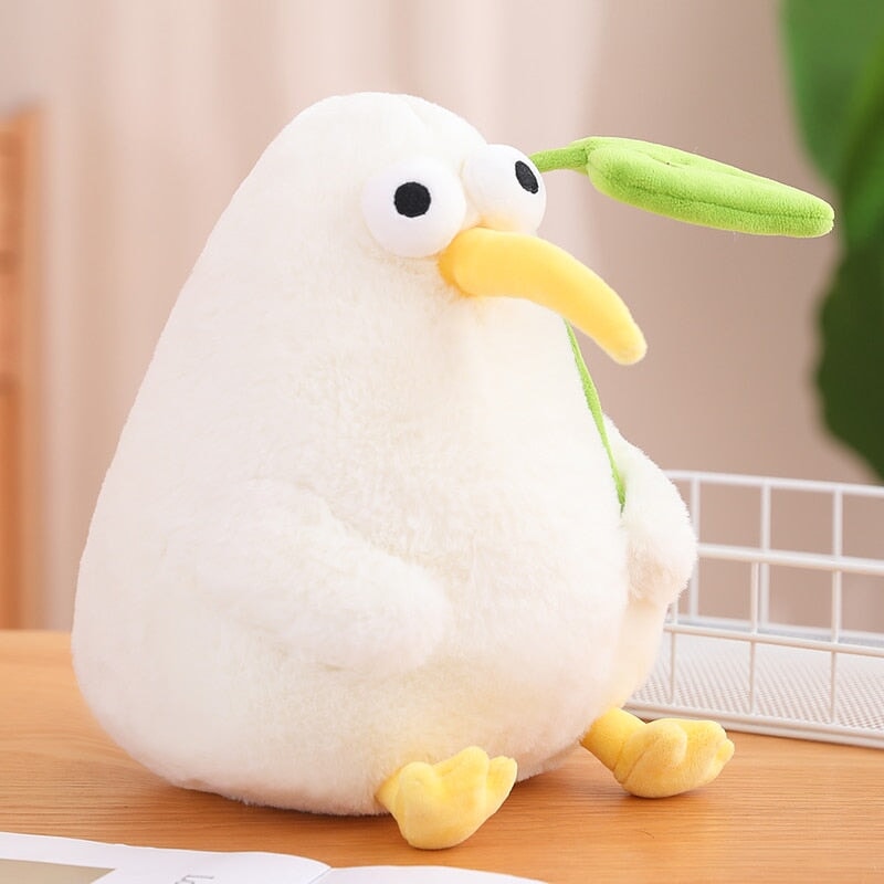 BowLift | Kawaii White Kiwi Bird Plushie