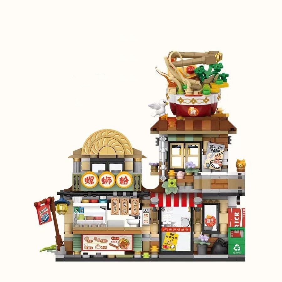 BowLift | Lemon Tea & Noodle Shop Micro Building Sets