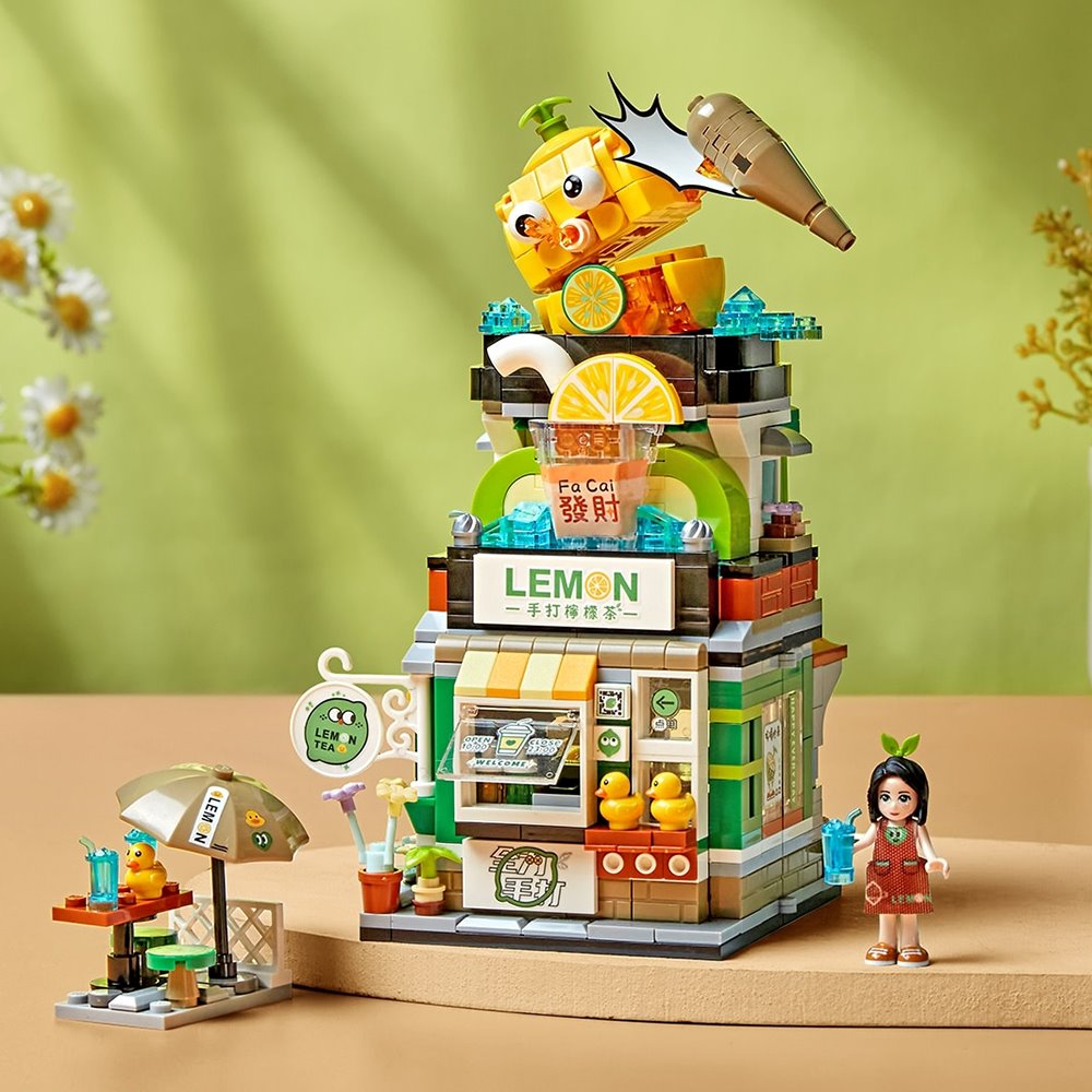 BowLift | Lemon Tea & Noodle Shop Micro Building Sets