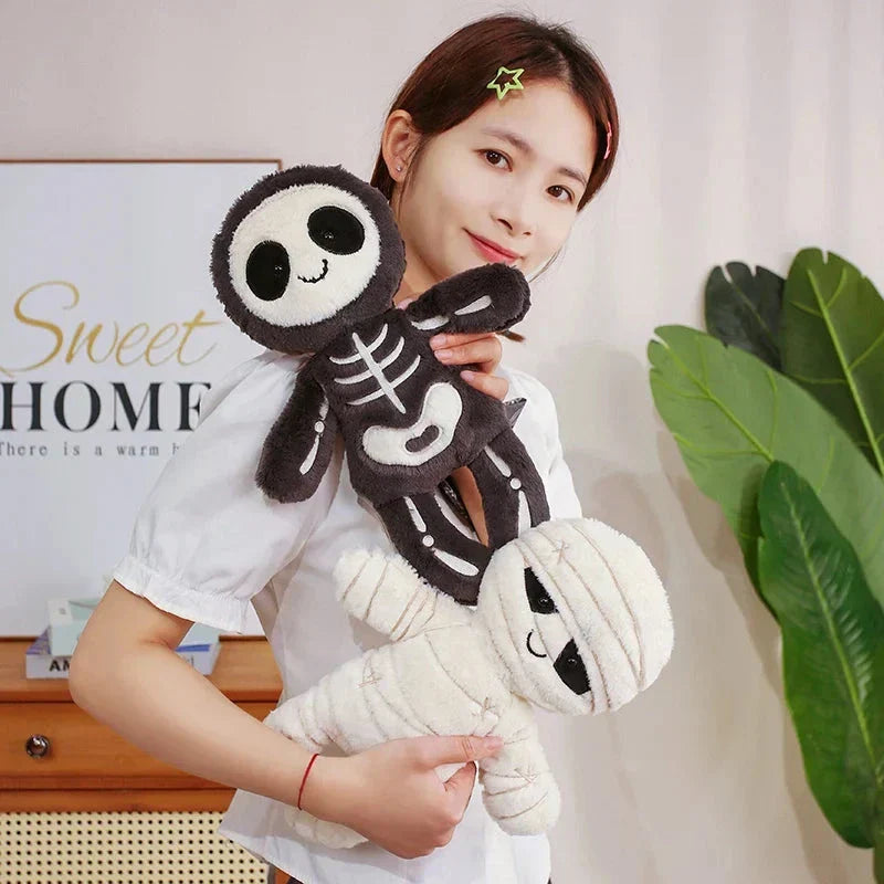 BowLift | Scary Skeleton and Mummy Halloween Plushies