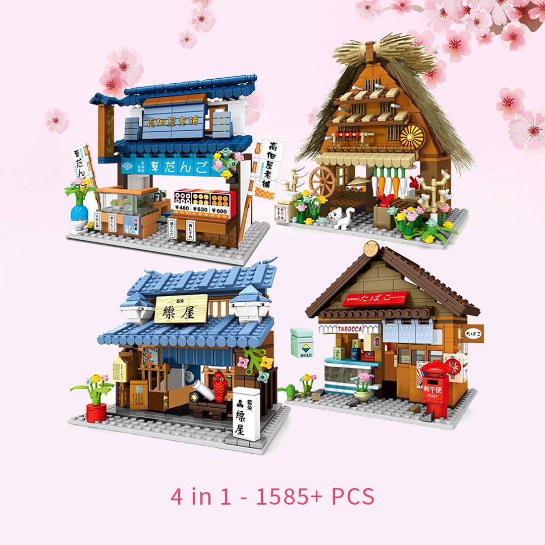 BowLift | Shirakawa-go Dori Street Japanese Stores Building Sets - Limited Stock