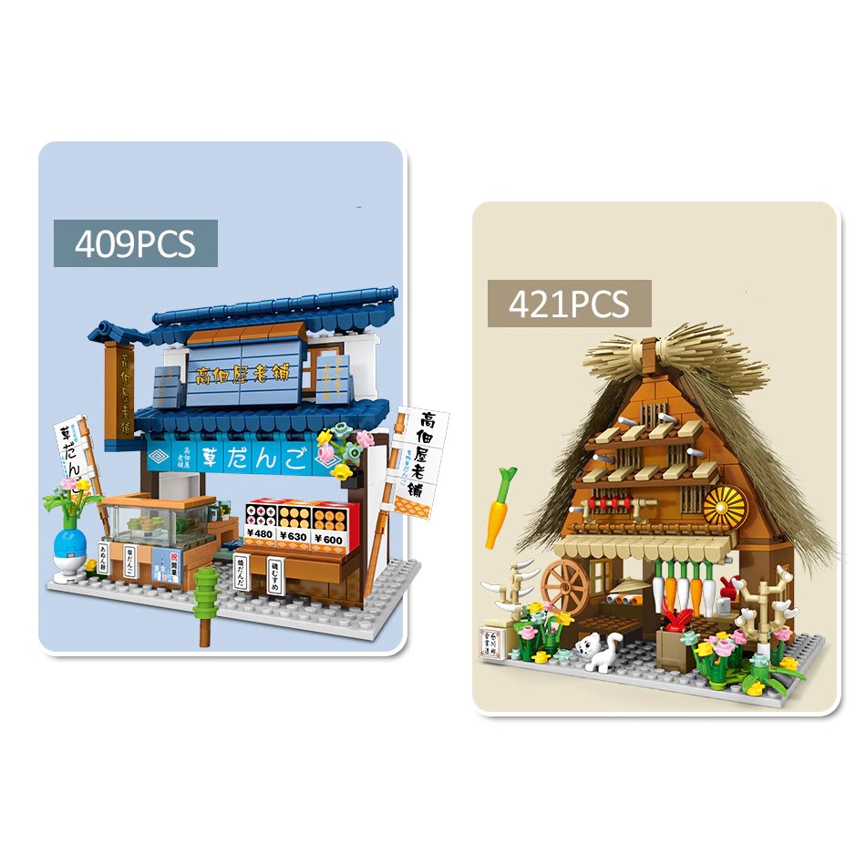 BowLift | Shirakawa-go Dori Street Japanese Stores Building Sets - Limited Stock