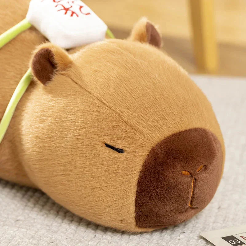 BowLift | Sleepy Capybara with Mahjong Backpack Plushie