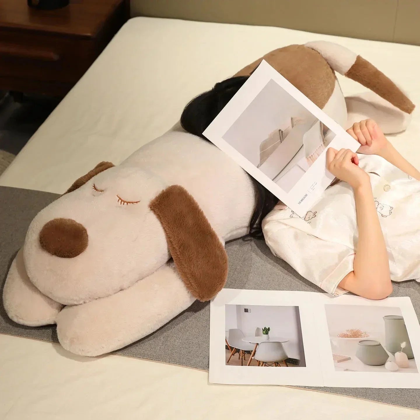 BowLift | Snoozie the Sleepy Puppy Hug Pillow