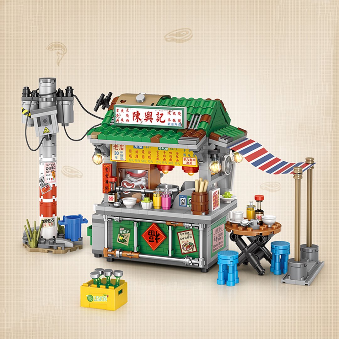 BowLift | Takoyaki & Noodle Asian Street Stall Nano Building Blocks
