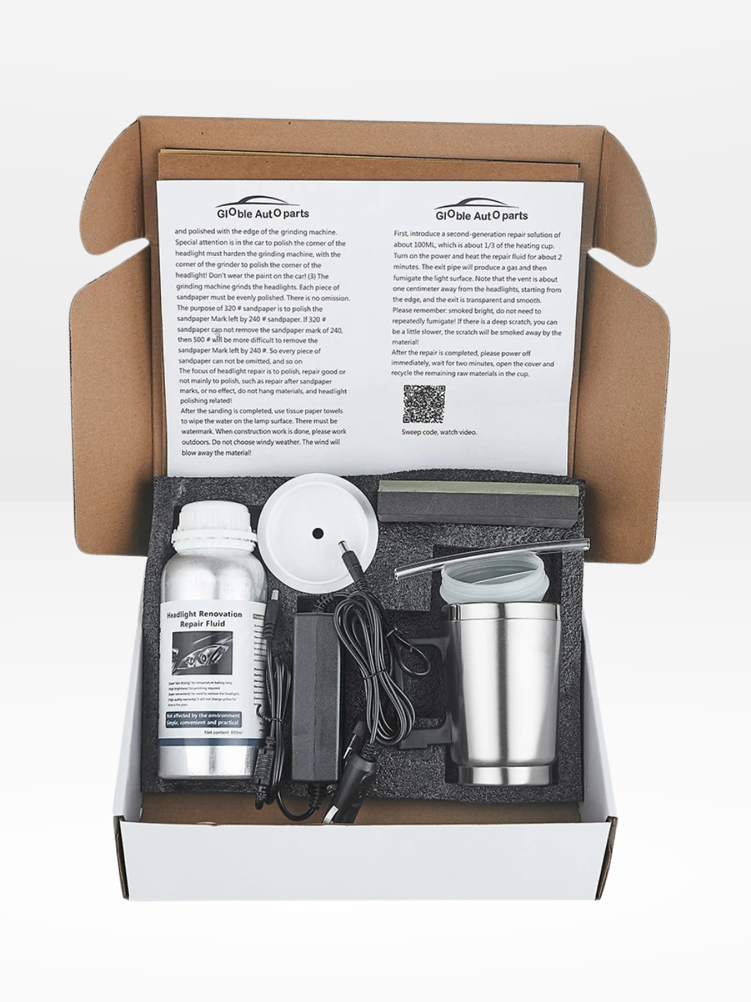 BowLift | Headlight Restoration Kit | ClearVision | Car Headlight Repair & Polishing System