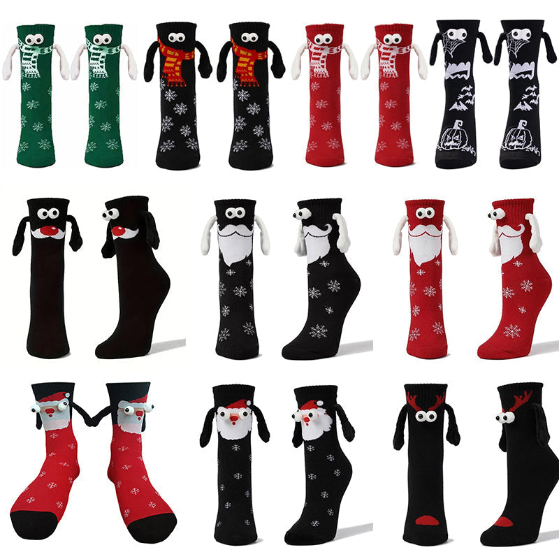 BowLift | Magnetic Socks Winter Edition Couple Hand in Hand Socks