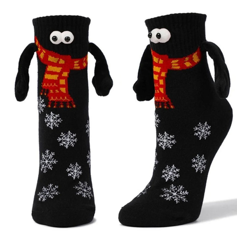 BowLift | Magnetic Socks Winter Edition Couple Hand in Hand Socks