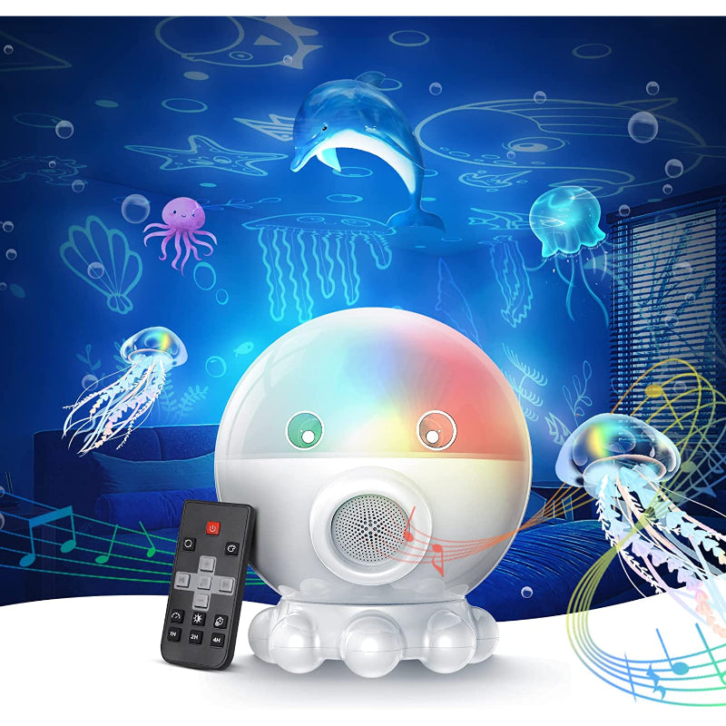 BowLift | LED Night Light with Ocean & Starry Sky Projection + Music Function - DreamAura