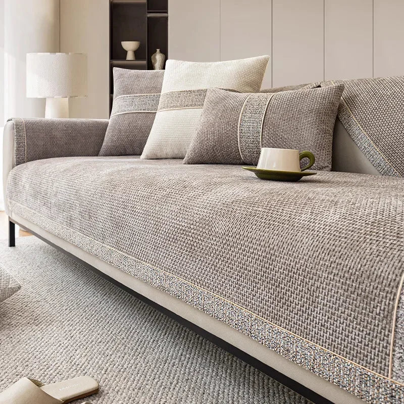 BowLift | LinenLux Sofa Cover – Elegant Linen Look Protection for Clean and Stylish Living Rooms