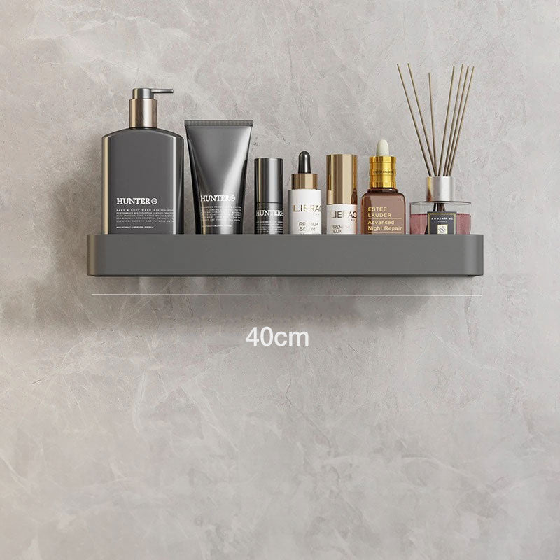 BowLift | Contemporary, elegant bathroom shelves in gray