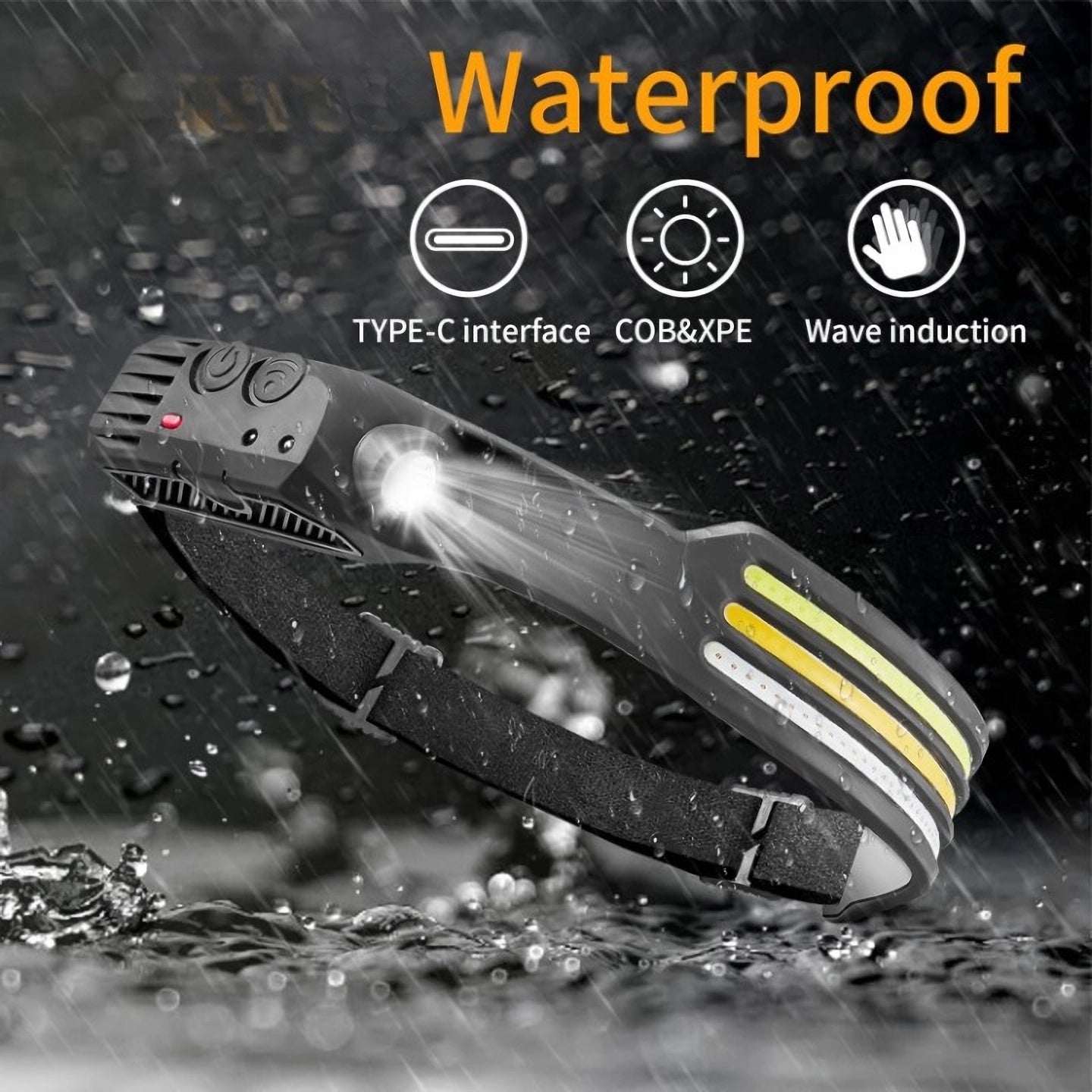 BowLift | LED Headlamp X3 – Waterproof & Rechargeable Head Torch for Running, Hiking & Outdoor Adventures