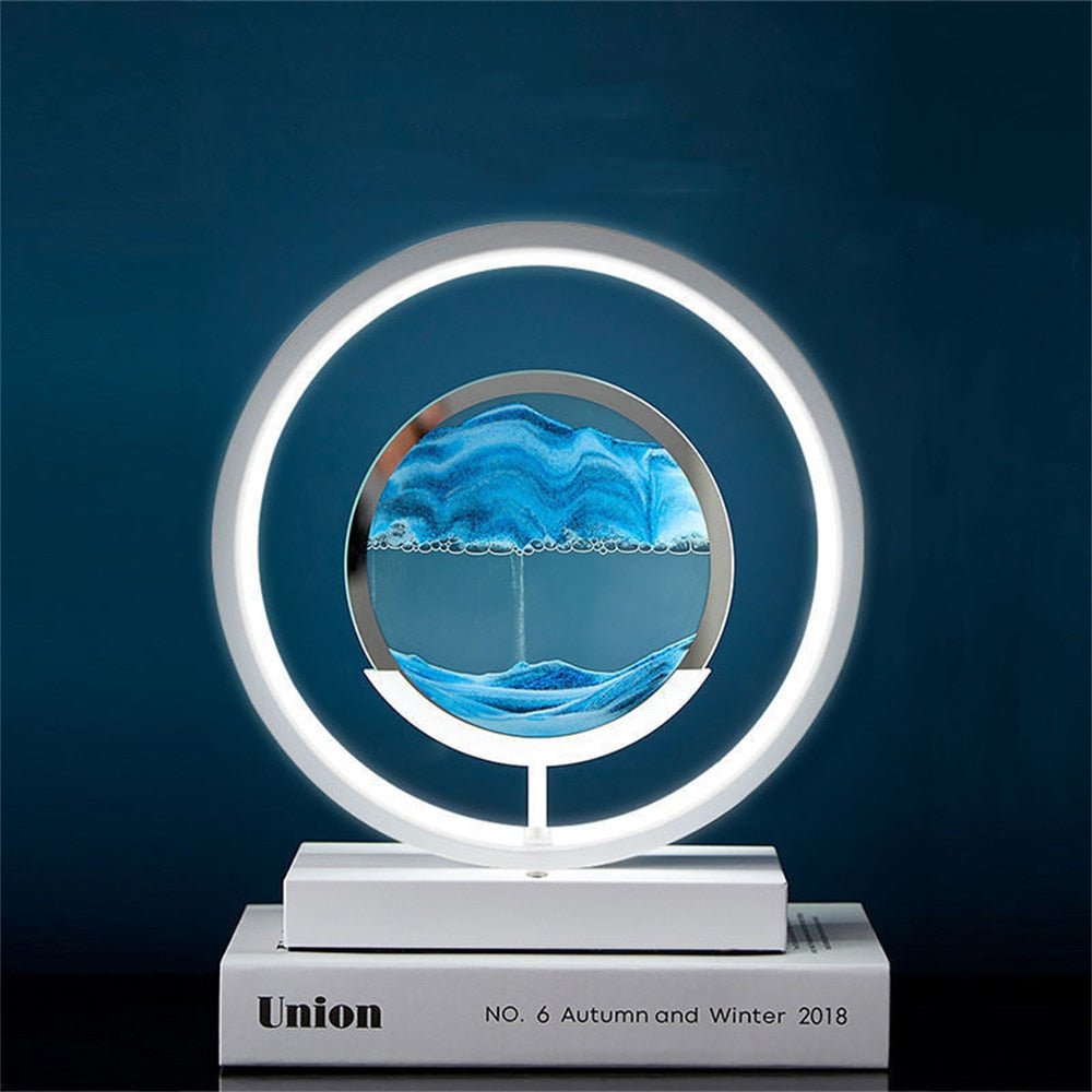 BowLift | LUMISAND – 3D LED Flowing Sand Art Table Lamp with USB Charging