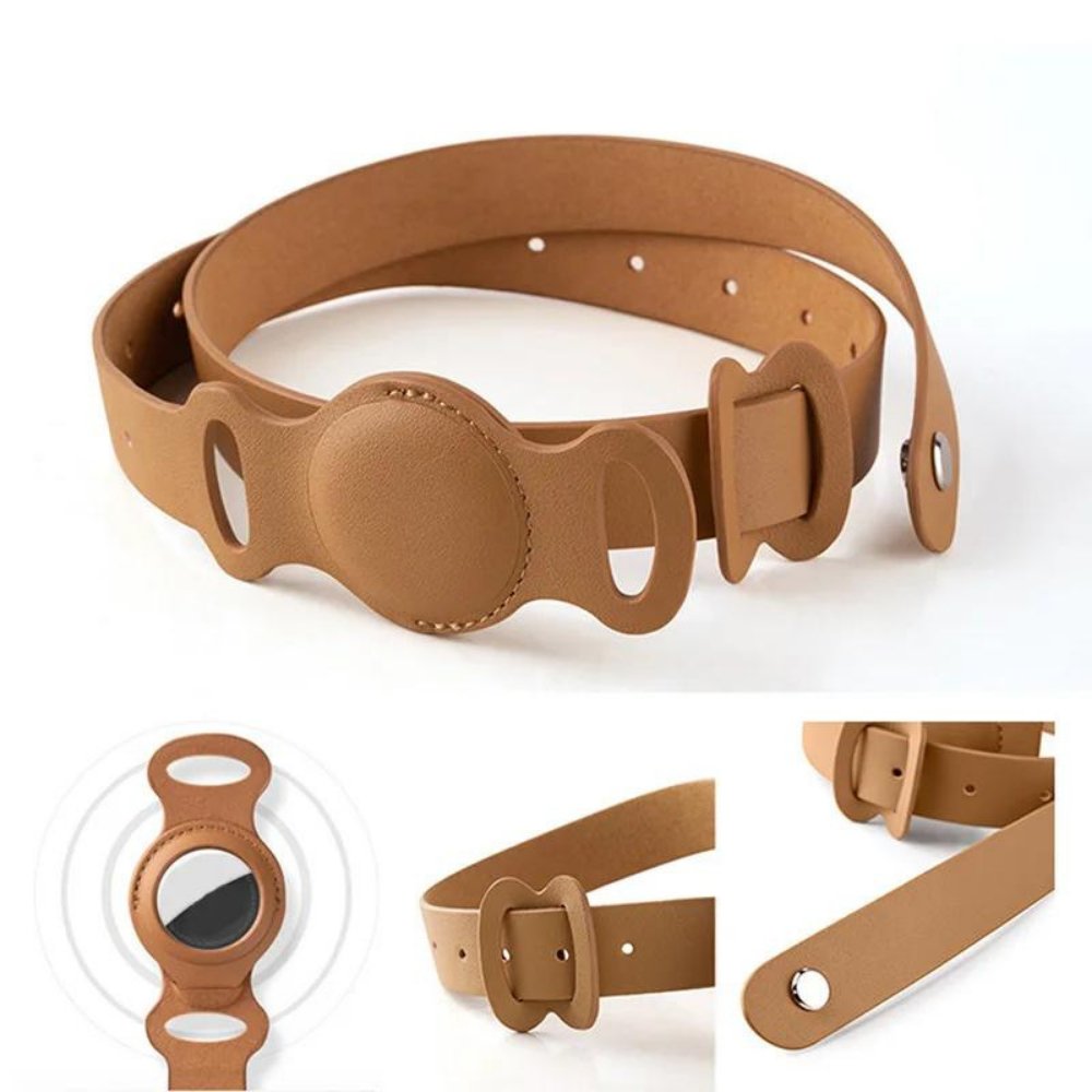 LuxeLeather • AirTag Dog Collar - AirTag Dog Collar - BowLift