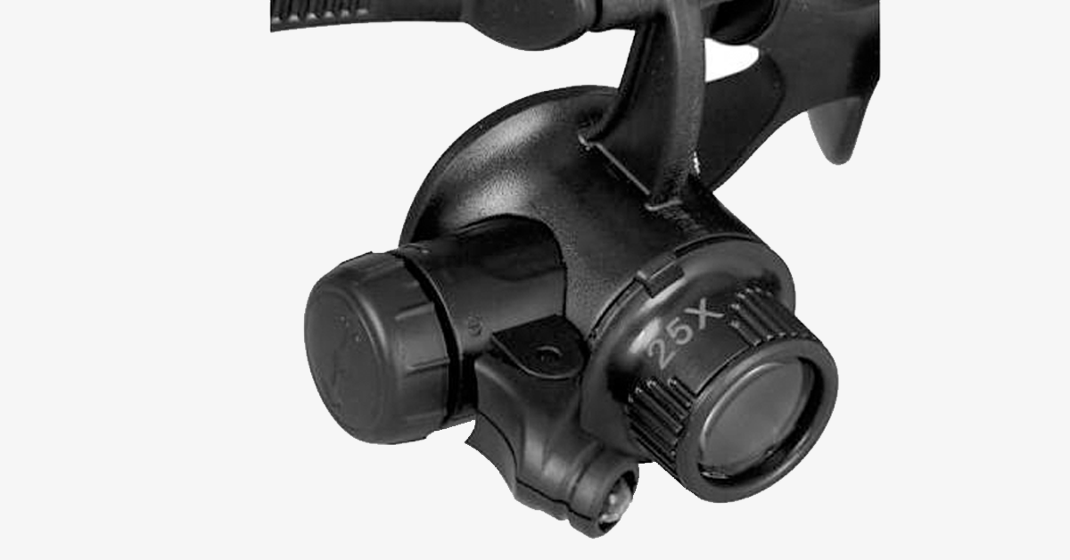 BowLift | Magnifying glass with LED lights, hands-free & bright light settings