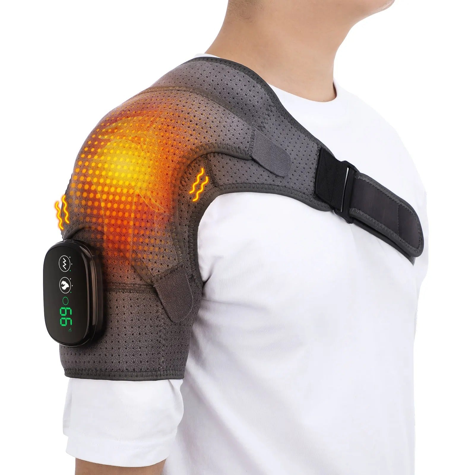 BowLift | Adjustable Shoulder Heat Massager for Posture improvement & Tension Reduction