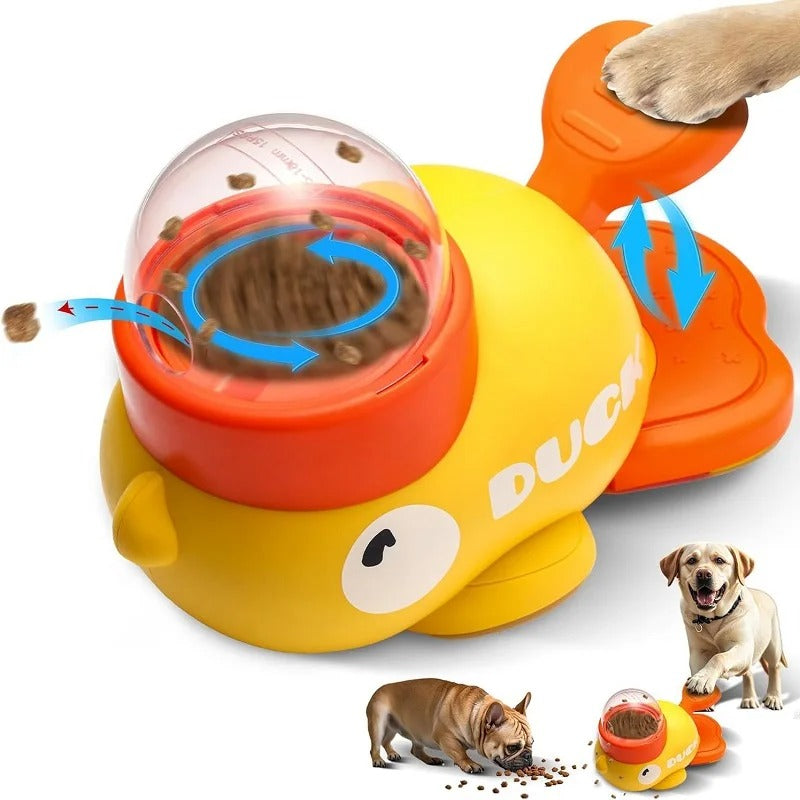 BowLift | Fun Duck-Shaped Pet Puzzle Feeder for Dogs and Cats