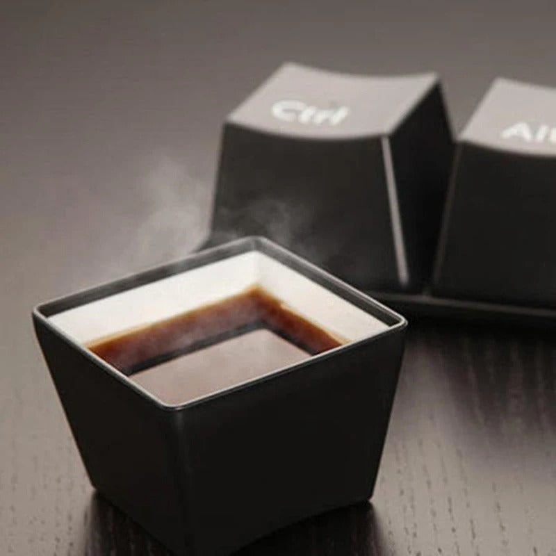 BowLift | 3pcs/Set Ctrl ALT DEL Keyboard  Tea Cup Container