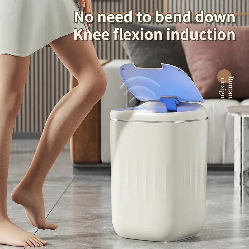 BowLift | Smart Sensor Trash Bin with UV Light – Automatic Touchless Wastebasket with Lid & Odor Control for Kitchen, Bathroom & Home Hygiene