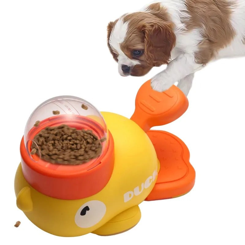 BowLift | Fun Duck-Shaped Pet Puzzle Feeder for Dogs and Cats