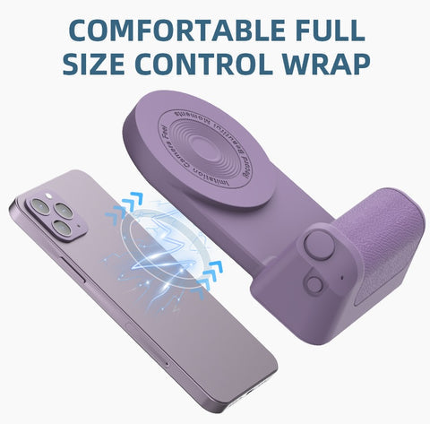 BowLift | Griply Magnetic Phone Holder with Wireless Charging – Anti-Vibration Hand Grip for Stable Shots