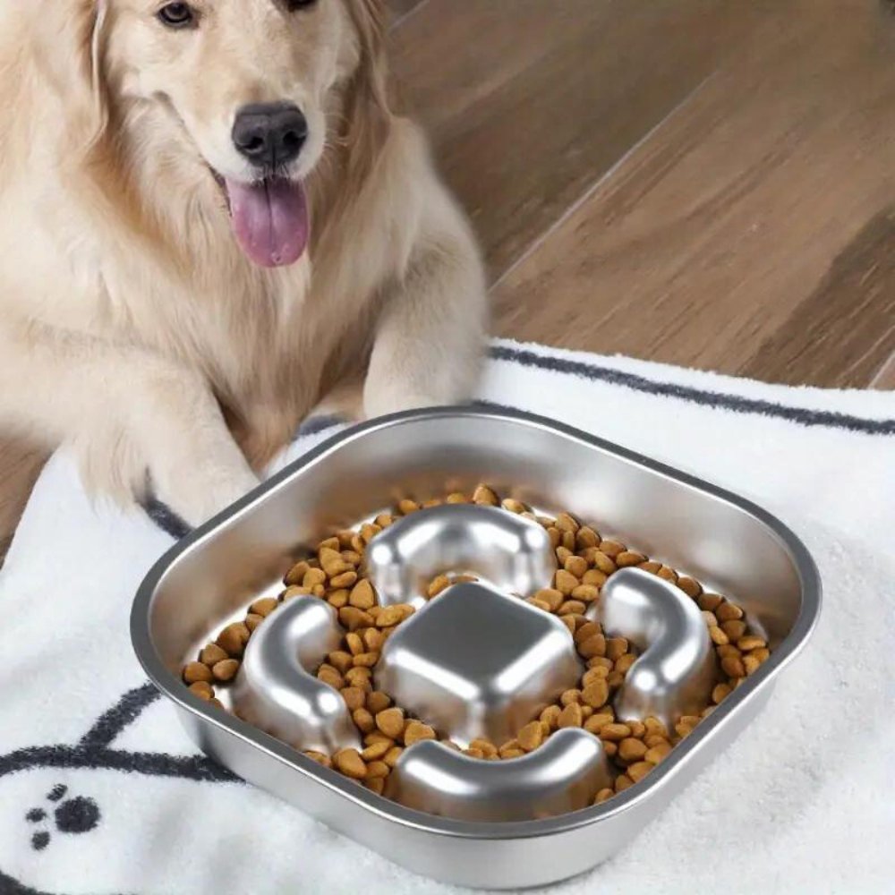 MightyBite • Dog Feeding Bowl Slow - Dog Feeding Bowl Slow - BowLift