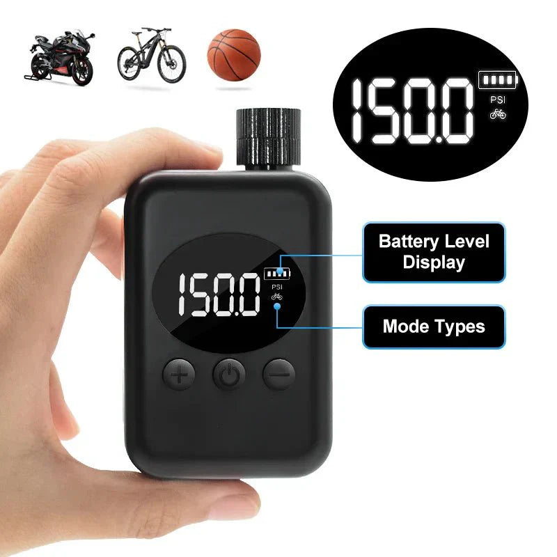 BowLift | MiniPump 150 – Wireless bicycle pump with 150 PSI for MTB & outdoor