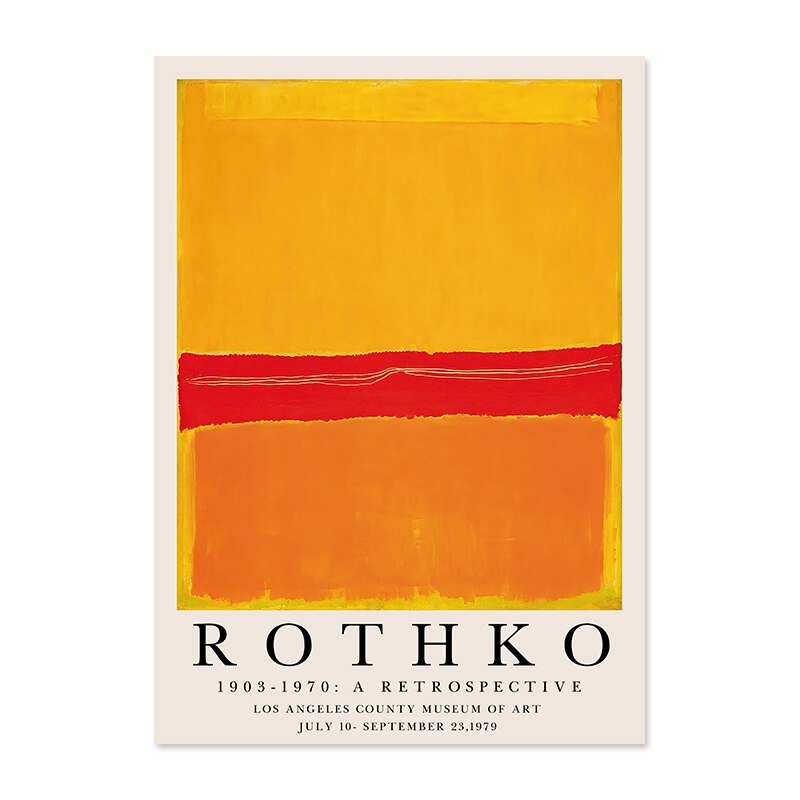 BowLift | ArtLuxe Modern Abstract Rothko Wall Art Poster | Canvas | Minimalist Design | Decor for Living Room & Office