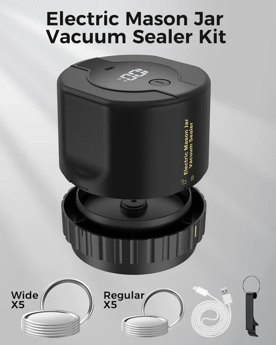BowLift | Electric Mason Jar Vacuum Sealer Kit