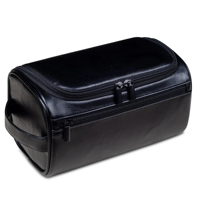 BowLift | Premium Leather Toiletry Bag for Men – Waterproof Hanging Travel Wash Bag
