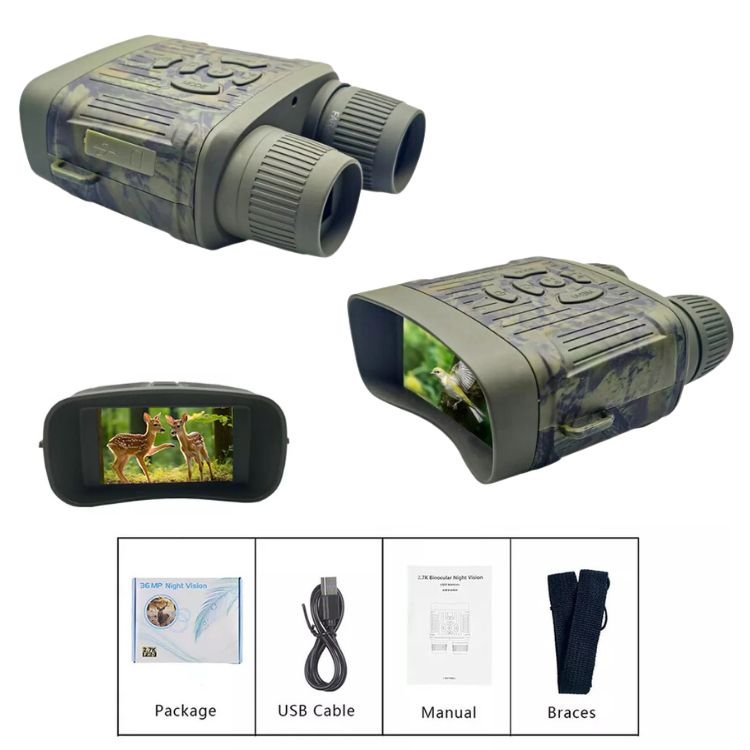 BowLift | Infrared Night Vision Binoculars | HD Clarity, 305m Range & Ideal for Wildlife Observation and Home Security
