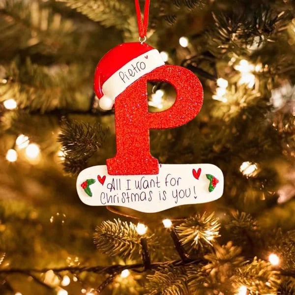 BowLift | Personalized Christmas 24 Letters Ornaments