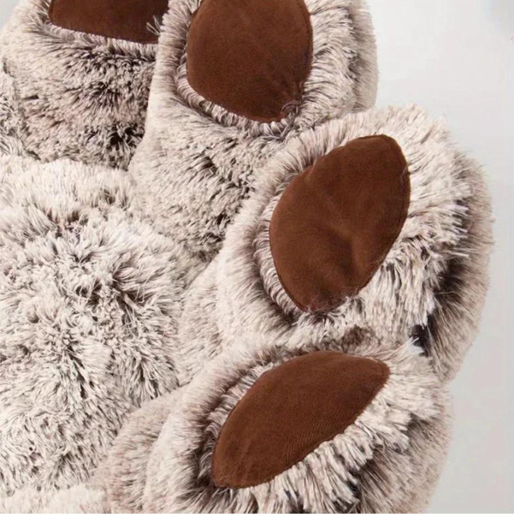 PawCuddle • Plush Paw - Shaped Dog Bed - Dog Bed - BowLift