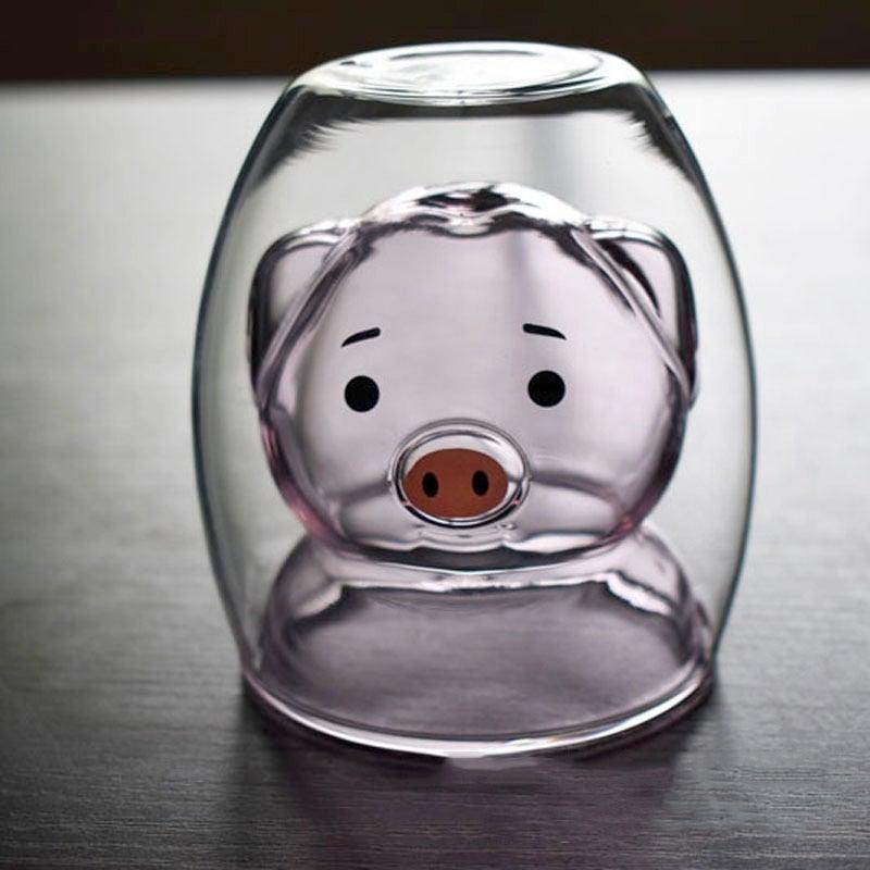 BowLift | Piggy Glass - Heat-resistant Glass