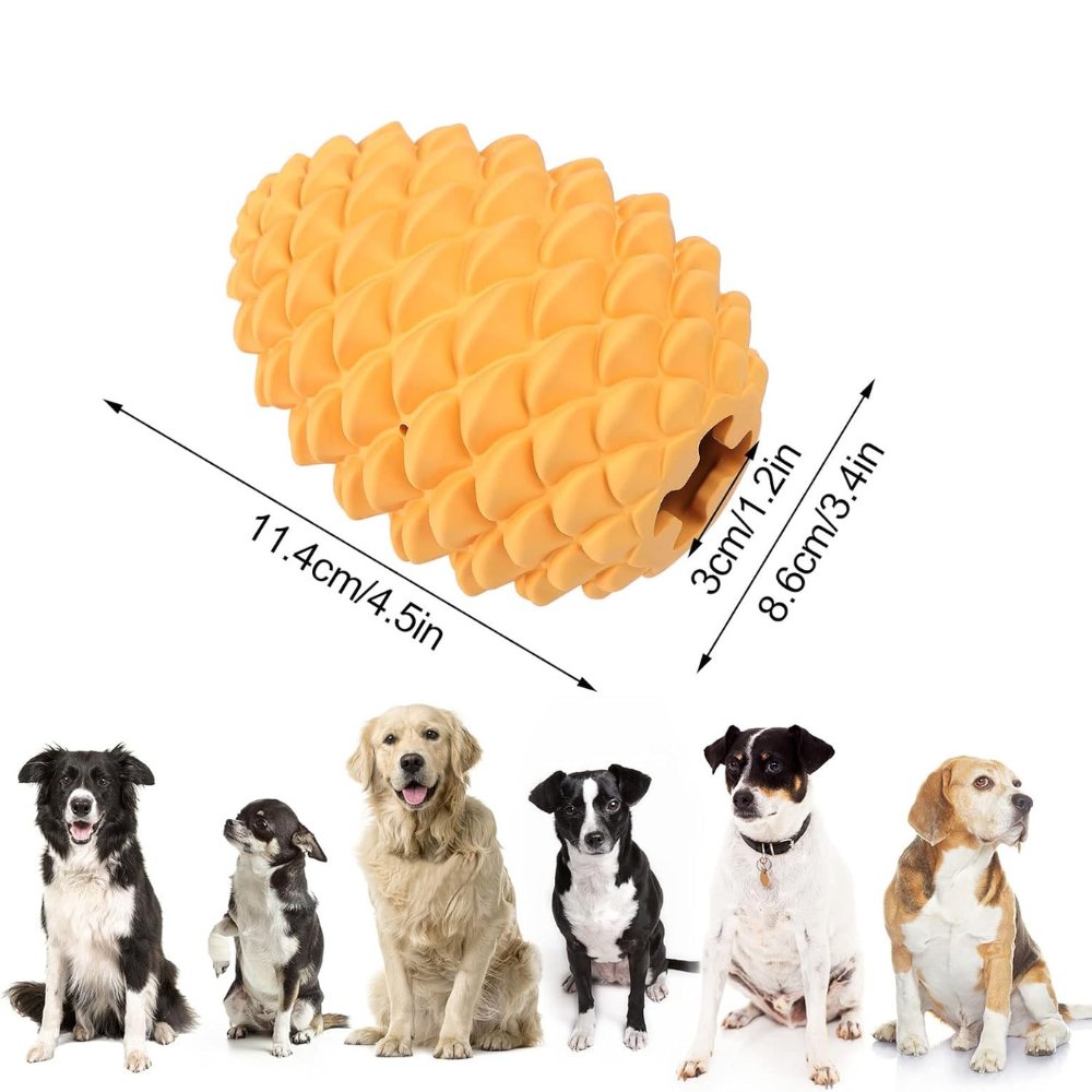 PineCone • Interactive Rubber Dog Toy - Interactive Rubber Dog Toy - BowLift