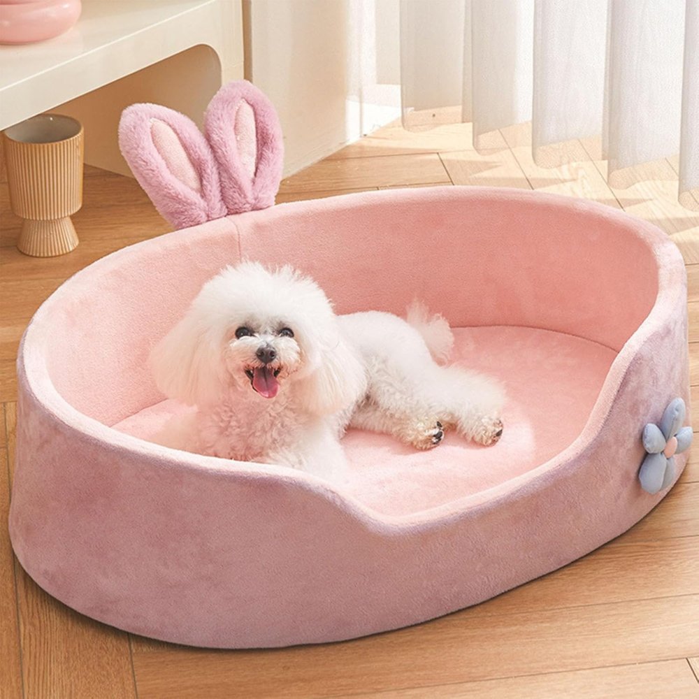 PlushDream • Velvet Dog Bed - Dog Bed - BowLift