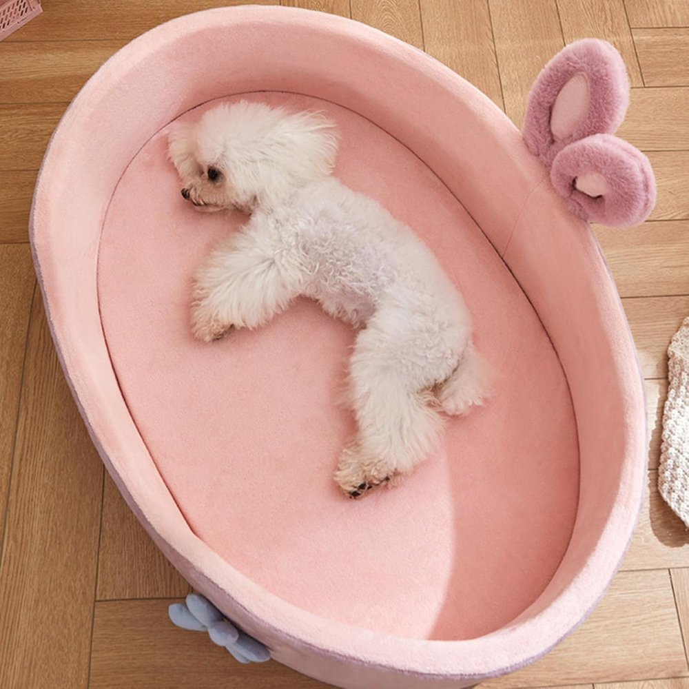 PlushDream • Velvet Dog Bed - Dog Bed - BowLift