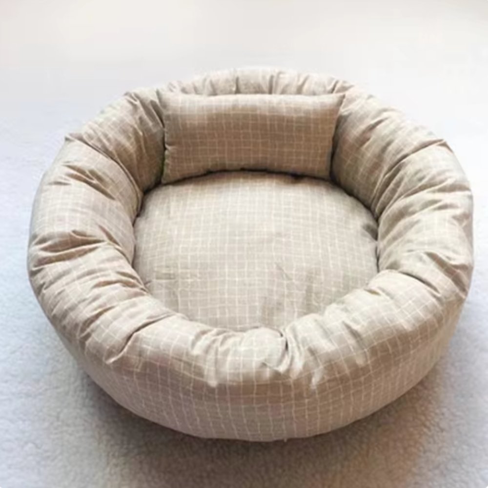 PlushPaw • Round Dog Sleeping Bed - Dog Bed - BowLift