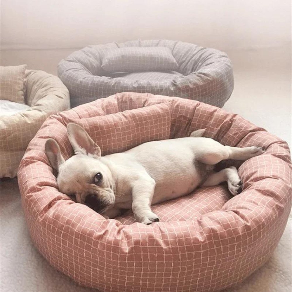 PlushPaw • Round Dog Sleeping Bed - Dog Bed - BowLift