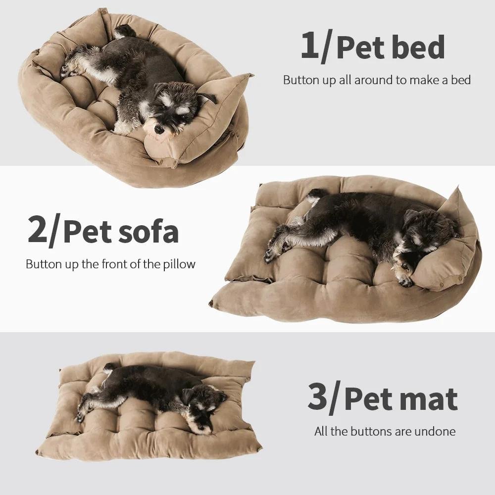 PlushPaws • 3 - in - 1 Dog Bed - Dog Bed - BowLift