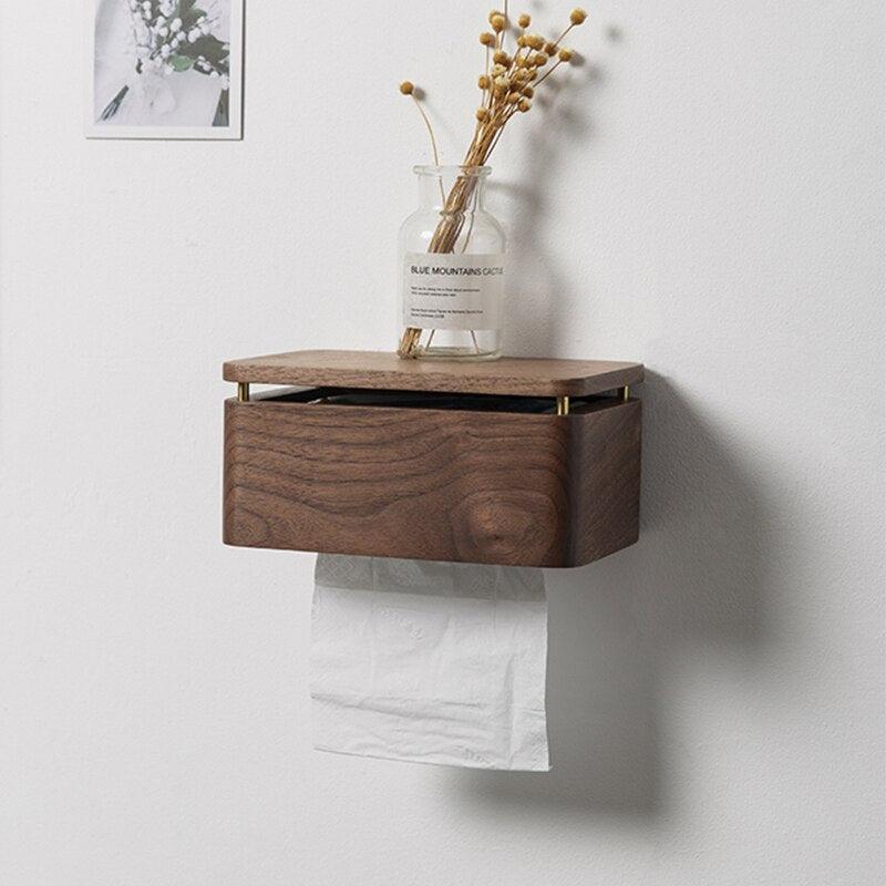 BowLift | Wood Toilet Paper Holder