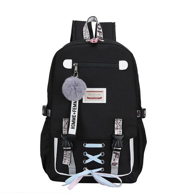 BowLift | Large School Bags For Teenage Girls Usb With Lock Anti Theft Backpack