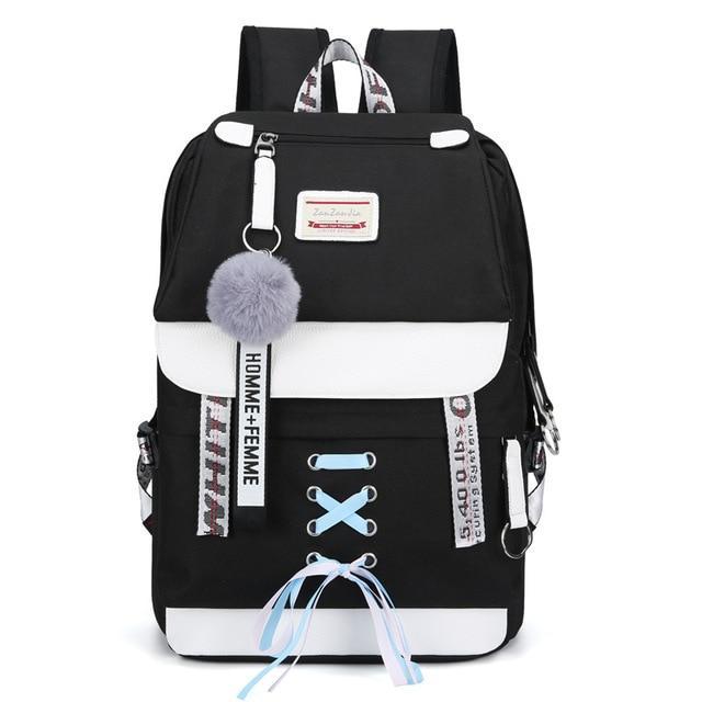 BowLift | Large School Bags For Teenage Girls Usb With Lock Anti Theft Backpack