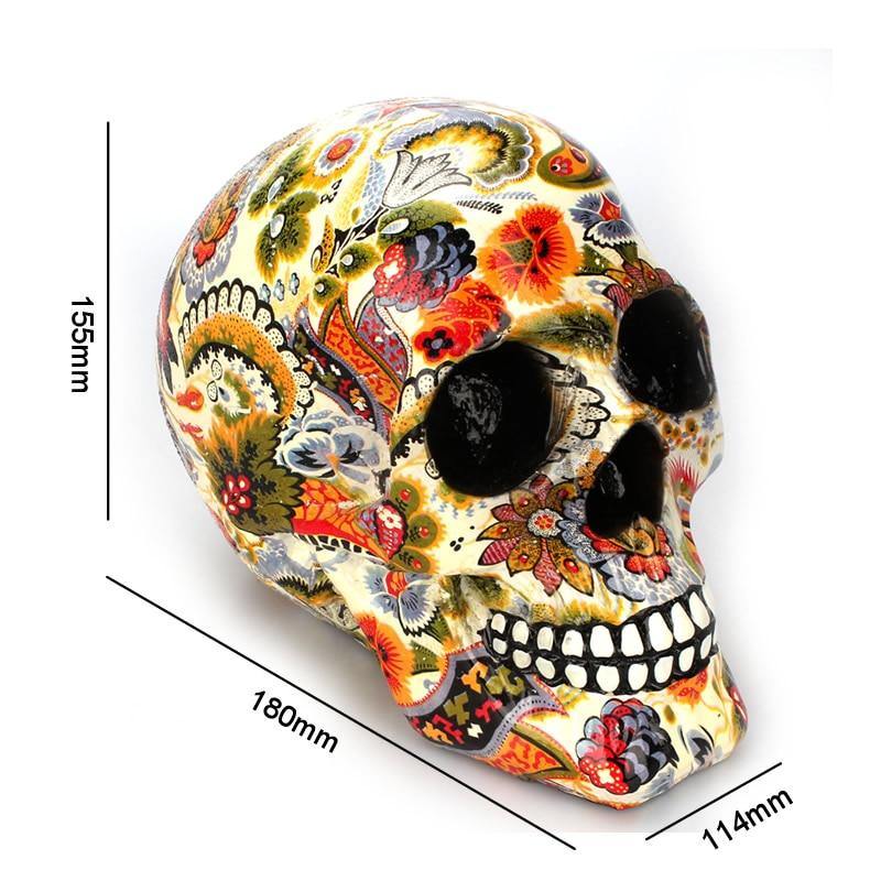 BowLift | Creative Colorful Resin Skull Halloween Party Decoration