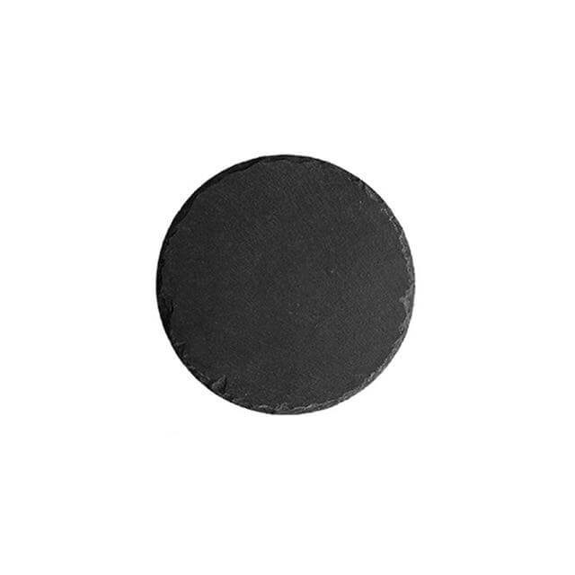 BowLift | Wooden Slate Round Snack Food Plate