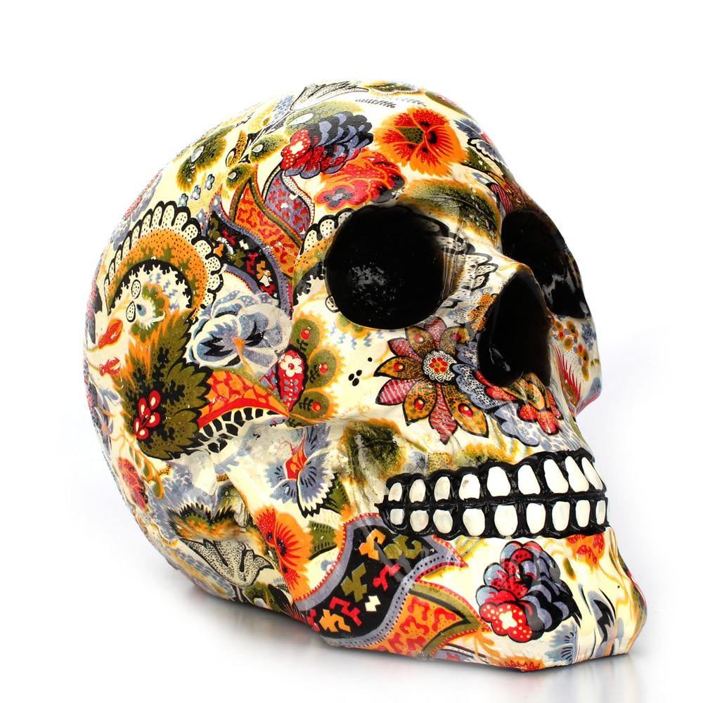 BowLift | Creative Colorful Resin Skull Halloween Party Decoration