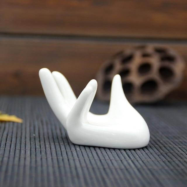 BowLift | Hand Shape Ceramic Egg Cup Holder