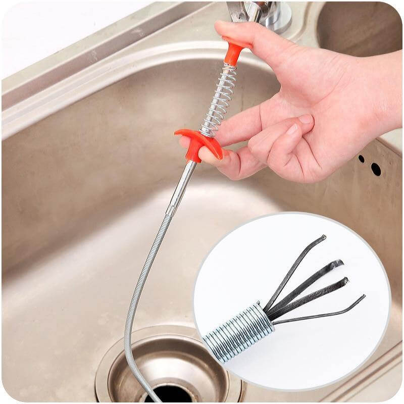 BowLift | Elastic Clog Remover Drain Cleaning Stick Tool