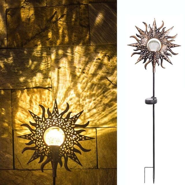 BowLift | IgnisLuxe LED Garden Light with Artificial Flame Look | Solar Powered | Atmospheric Outdoor Lighting | Decor for Garden & Terrace