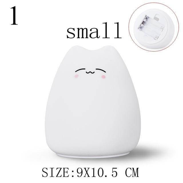 BowLift | Colorful LED Silicone Touch Sensor Cat Night Lamp